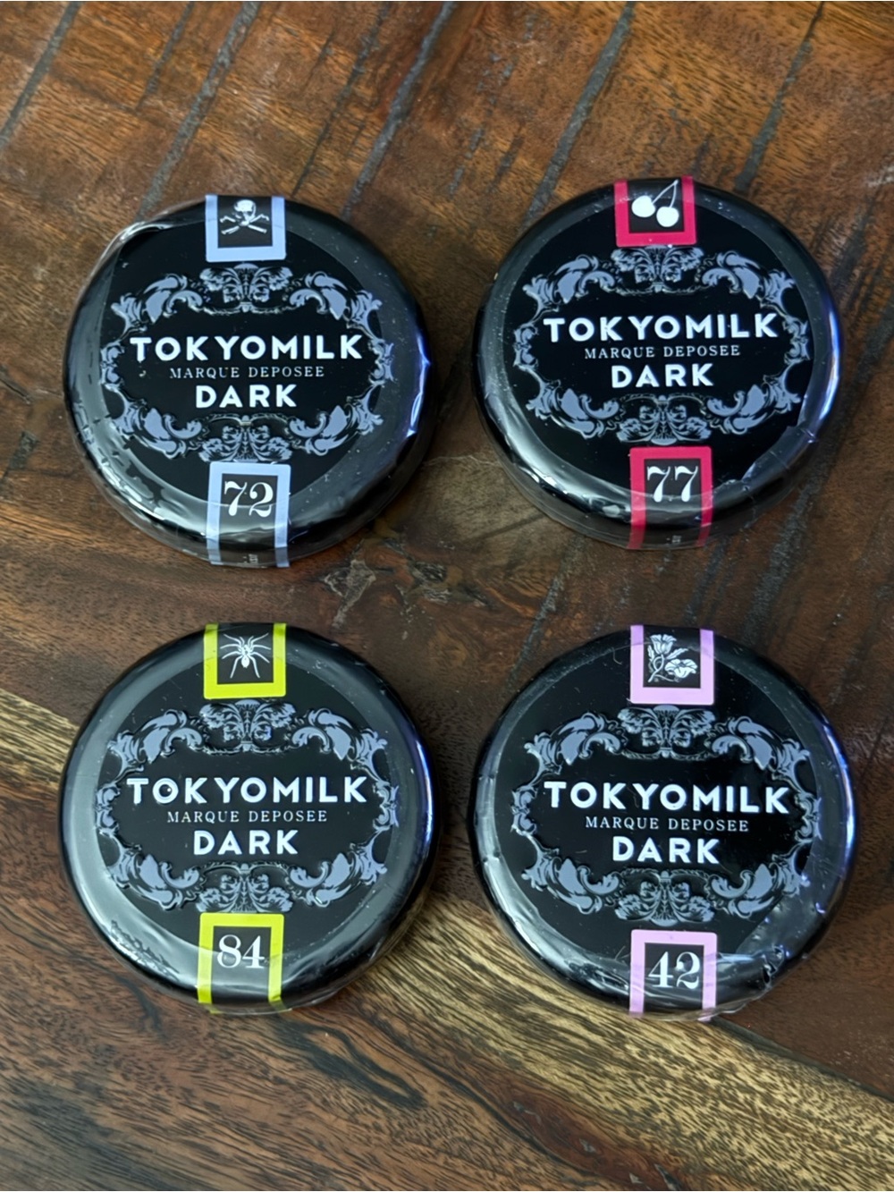 TokyoMilk Dark Lip Elixirs Collection #72, #77, #84, and #42 New SEALED